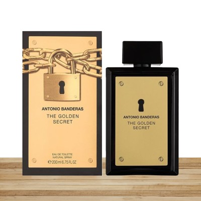 Antonio Banderas Perfumes - The Golden Secret - Eau de Toilette for Men - Long Lasting - Elegant, Dynamic and Masculine Fragrance - Mint and Apple Notes - Ideal for Day Wear -200ml