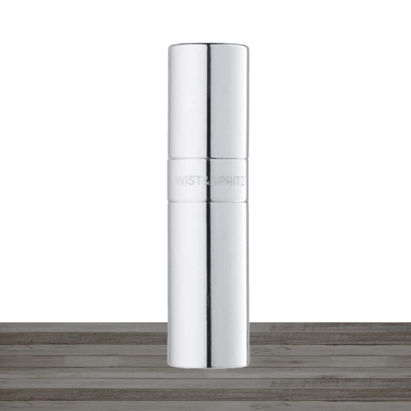 Twist & Spritz Polished Silver Atomiser 8ml Refillable Spray